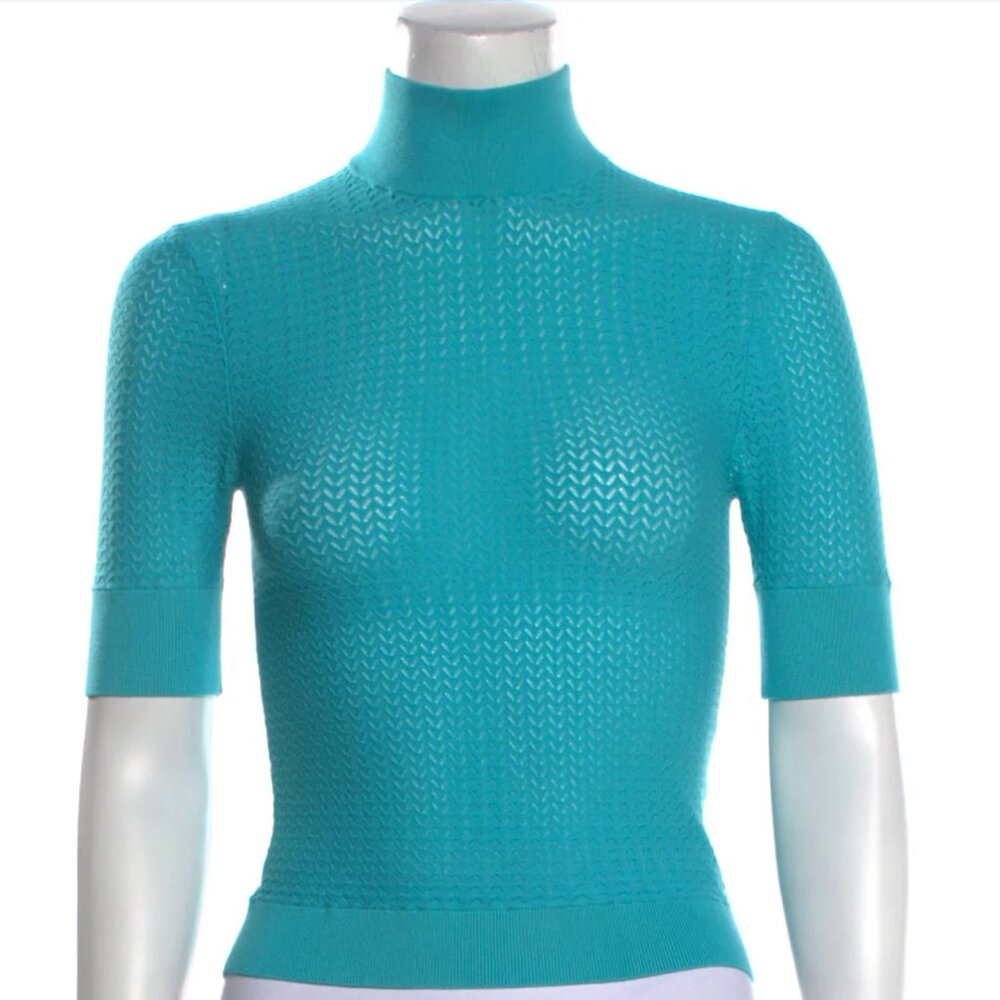 Alice + Olivia Turtleneck Short Sleeve Top